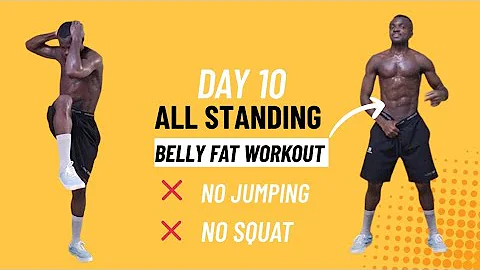 30 Days All Standing Abs Workout Challenge 🔥 - Day 10