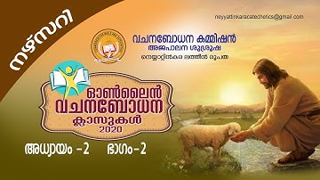 CATECHISM || CLASS NURSERY || CHAPTER 2 || PART 2 || 30-08-2020 || LATIN DIOCESE OF NEYYATTINKARA