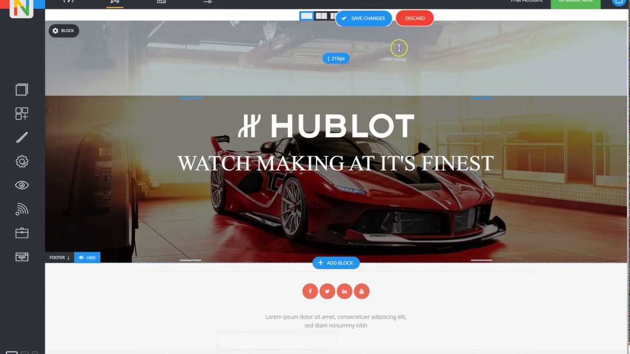 Nuvo Site Builder Demo