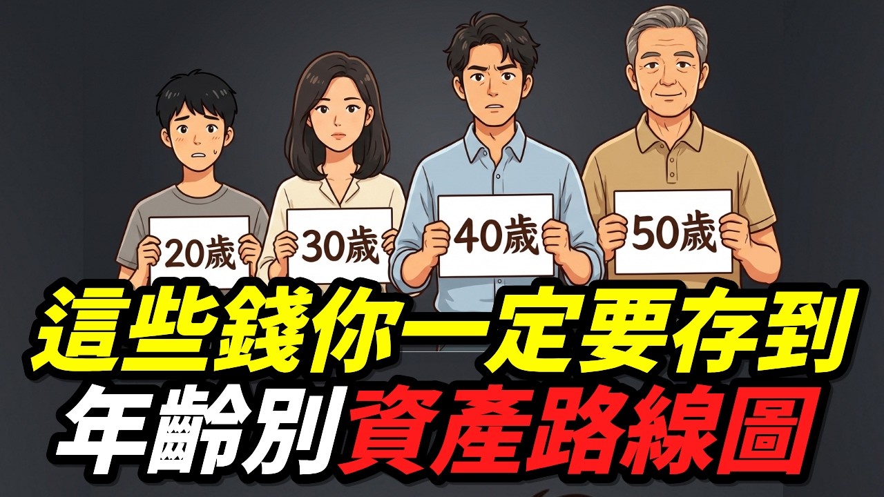 每個年齡該存多少錢？全部算給你看