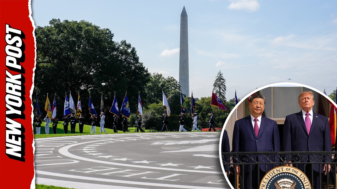 Trump and Xi Observe Quiet Military Exercise on Impressive New White House Helipad