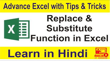 How to use replace function | How to use substitute function | Learn Excel | Excel Tips and Tricks