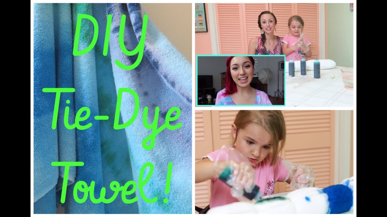 DIY TIEDYE BEACH TOWEL! WITH CraftyAmy93! YouTube