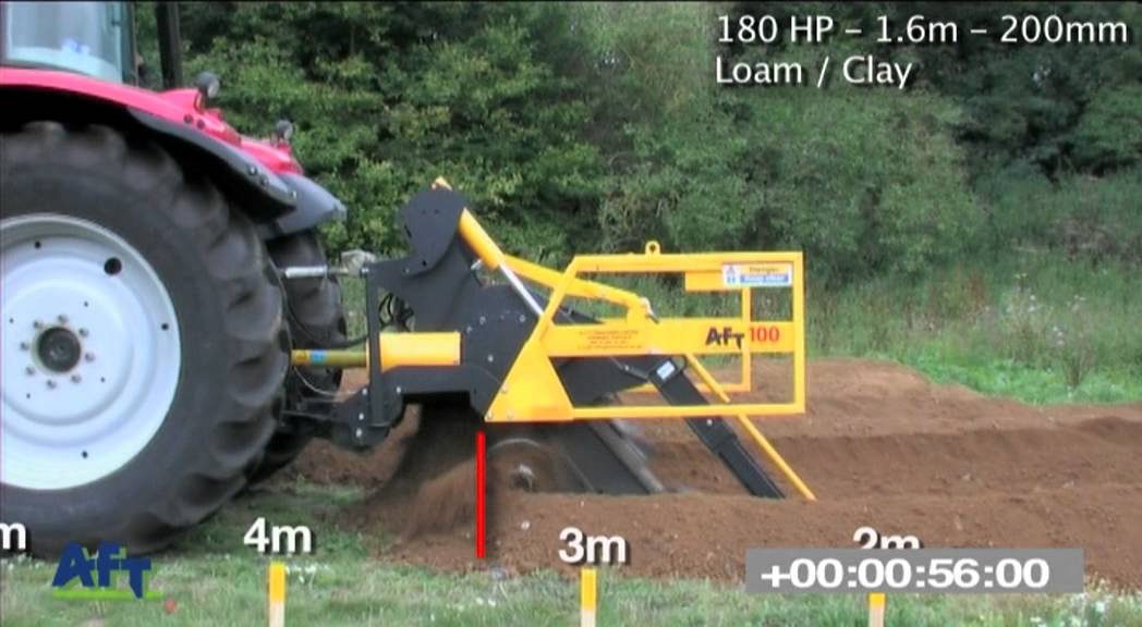 AFT-100 Trencher Test 180Hp and 110 Hp http://www.trenchers.co.uk