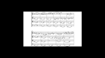 String Quartet No. 6 movement 1 by Benjamin McLean