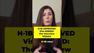 H 1B Visa Interview: Approved Petition, Why was Visa Refused or Denied #h1b #visainterview