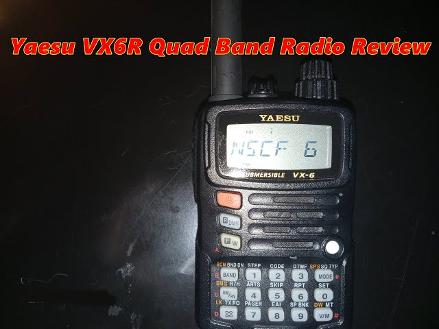 Yaesu VX6R Quad Band Radio Review - YouTube