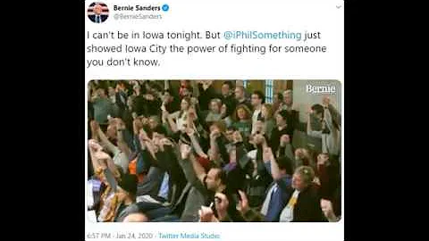 Phillip Agnew gives powerful speech at Iowa Bernie...