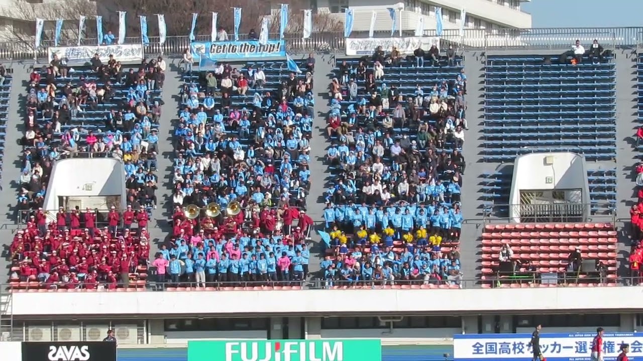 20251229 高校サッカー・金沢学院大附ブラバン応援「Smoke on the water」