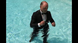 Pooldip with formal Dress