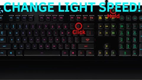 How to adjust light speed on Logitech G213 Prodigy! (WITHOUT G HUB!)