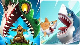 HUNGRY DRAGON vs HUNGRY SHARK HEROES screenshot 1