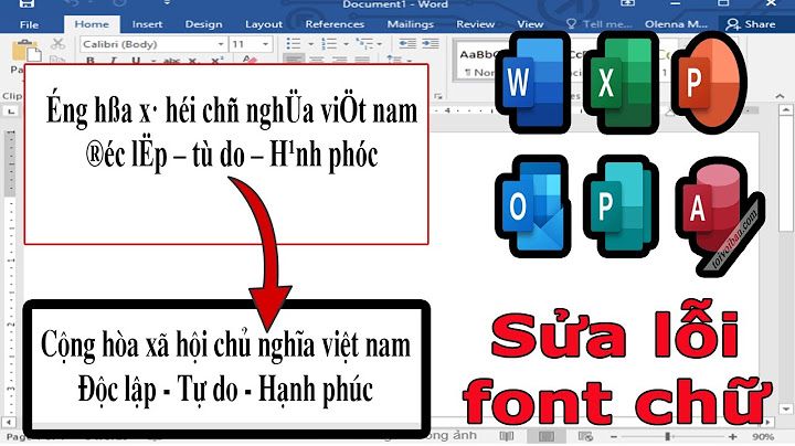 Lỗi phông chữ khi đánh máy trên word