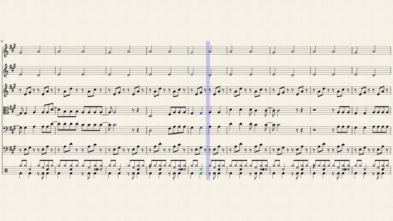 Bittersweet Symphony Sheet Music Youtube