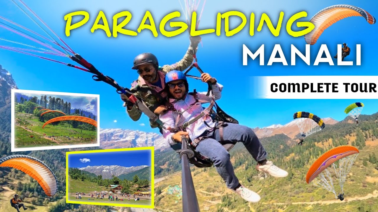 Paragliding in Manali in 4000/- Cost/Price & Experience | Fun Paragliding in Solang valley, Manali