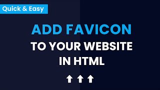 Add Favicon To Your Website In HTML