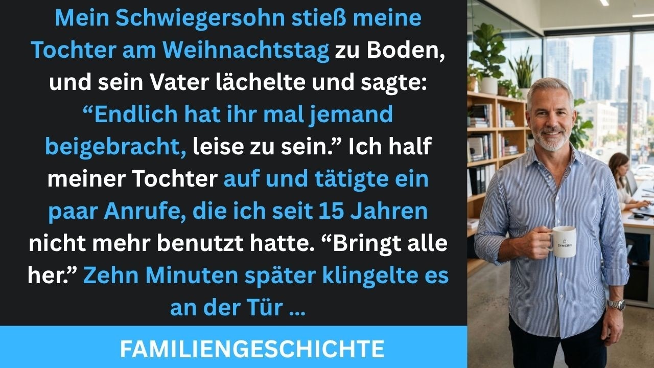 An Heiligabend schlug meine Stiefmutter mir mitten ins Gesicht. Mein Vater stand daneben und sagte nur: „Endlich hat jemand ihr beigebracht, still zu sein.“ Ich dachte, das wäre das Schlimmste,...