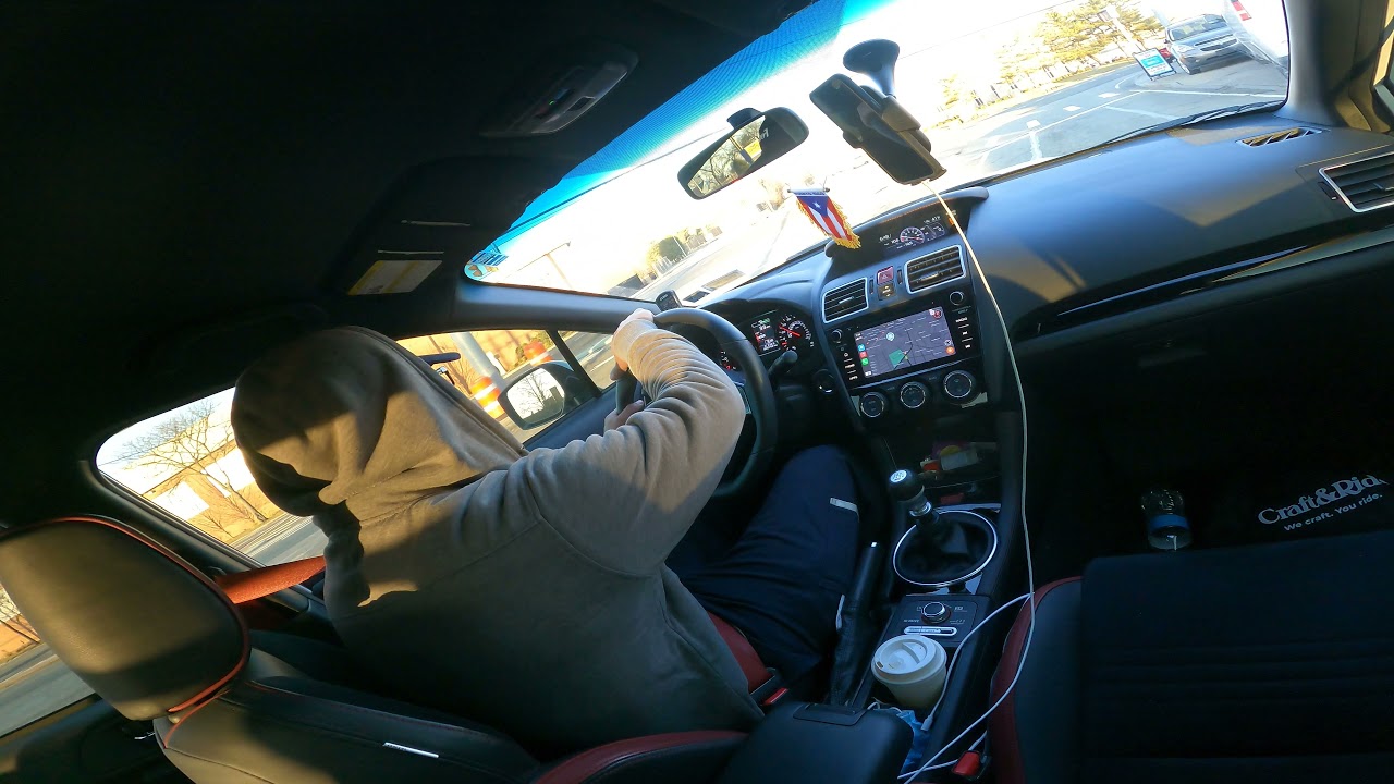 Subaru sti Series White cold startup and POV