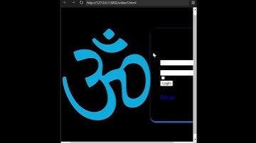login page with OM #coding #webdevtutorial #python #cssanimation #javascript #shorts