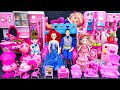 17 Minutes Satisfying with Unboxing Barbie Princess Bed Playset ASMR | Disney Princess Toys Review