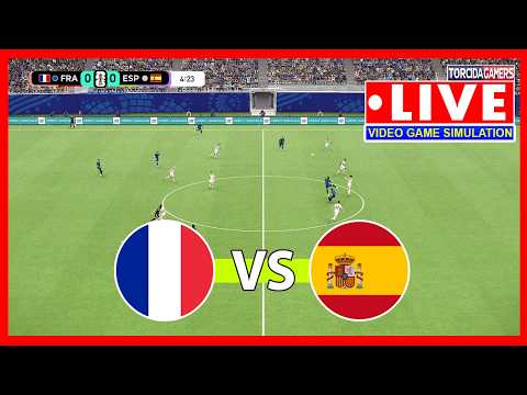 Video France vs Spain LIVE | World Cup 2026 - Semifinal | Match Today Simulation