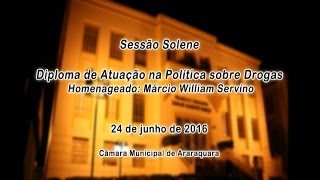 Sessão Solene - Diploma - Márcio William Servino