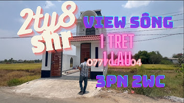 1 TRỆT 1 LẦU siêu xinh view kênh thoáng mát gần đường đinh đức thiện nối dài  về Bình Chánh