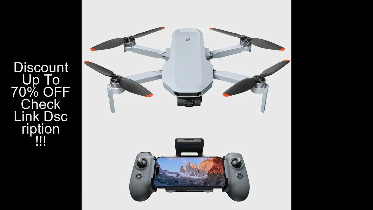 Potensic ATOM 2 3-Axis Gimbal Camera Drone 4K HDR Video, 8K Photo, Vertical Shooting, 10-KM, AI Nigh