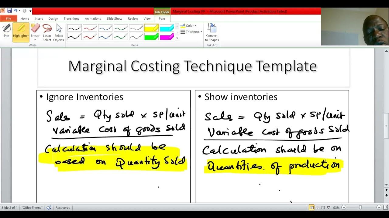 Marginal Costing Technique YouTube