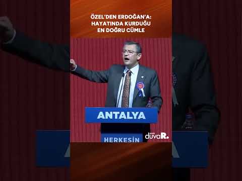 Özel'den Erdoğan'a 'Adalet' çıkışı #shorts