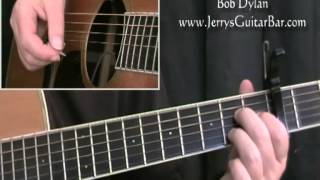 Video thumbnail of "How To Play Bob Dylan Simple Twist of Fate (full lesson)"