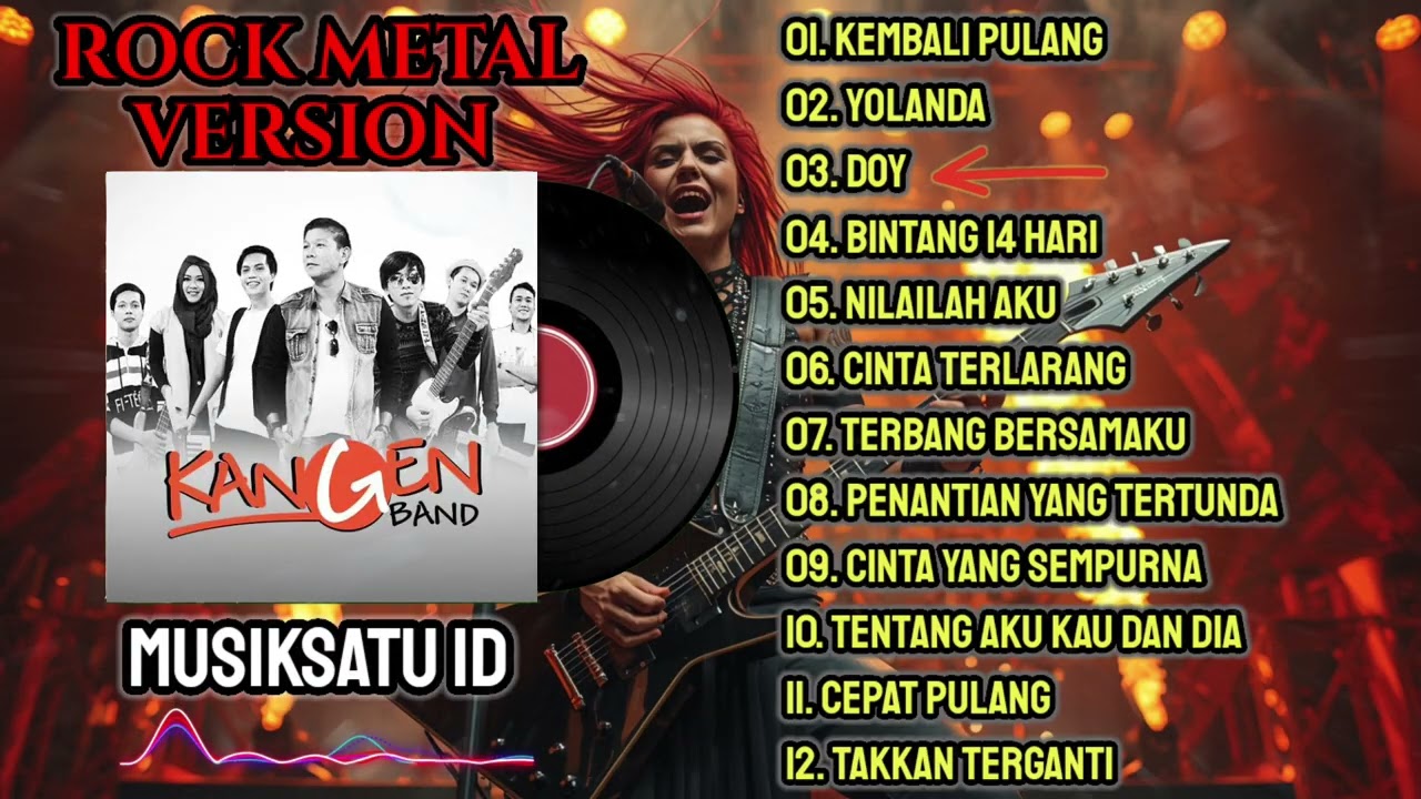 Top 12 Lagu Kangen Band Rock metal Verson - (By @MusiksatuID )