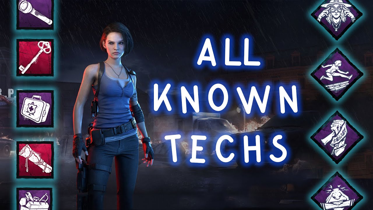 All Known Techs In Dead By Daylight (Survivor) - YouTube