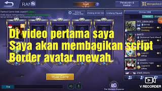 Script Border Avatar Mewah 100% Work