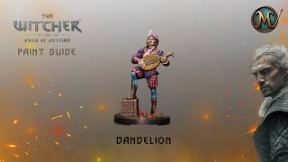 How to paint Dandelion from the Witcher Patch of Destiny boardgame by CD Projekt Red