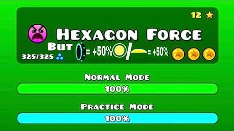 Hexagon Force but every portal= +50% speed and every jump orb/pad= -10% speed
