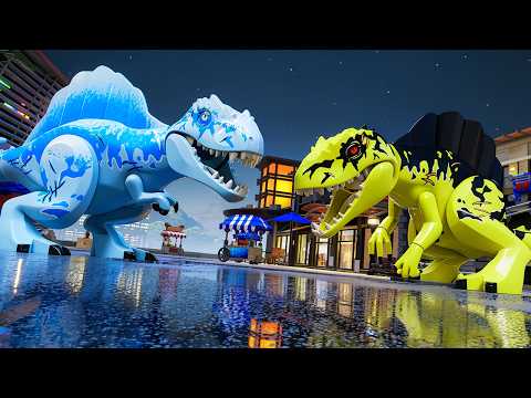 Ice Giganotosaurus vs Giganotosaurus in LEGO Jurassic World