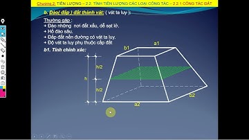 DỰ TOÁN XD CÔNG TRÌNH - Tính KL đào đắp đất