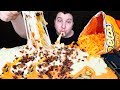 CHEESY CHEETOS ANIMAL STYLE FRIES WITH STRETCHY CHEESE SAUCE • Mukbang & Recipe
