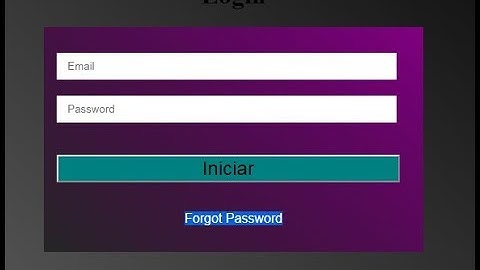 creacion de un login con html5 y css3