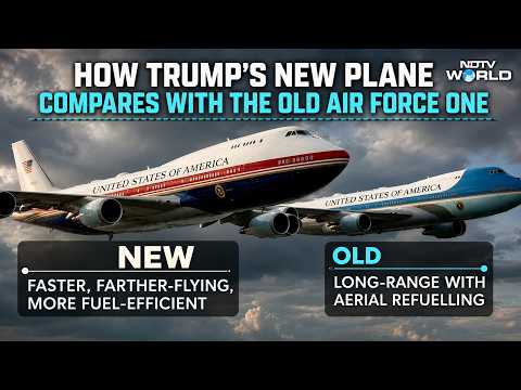 New Air Force One | How Trump's New Plane Compares With His Private Jet, Old Air Force One
