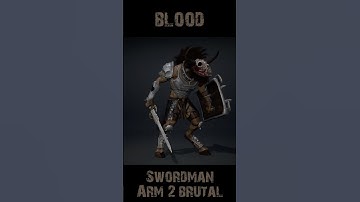 Blood Swordman Arm2 Brutal 360 #character #monster #3d #animation #gaming #model #unity #unreal #art