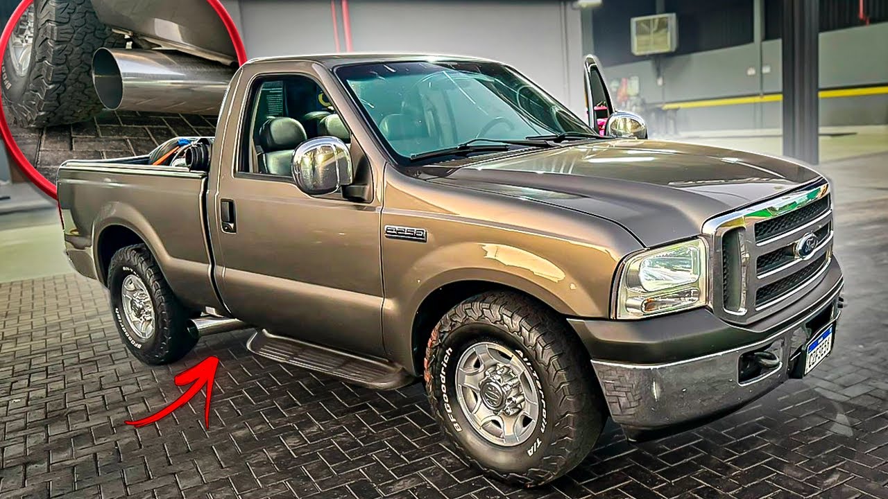 NOVO ESCAPE DIRETO DE CAMINHÃO NA F250 😍 FICOU MUITO TOP