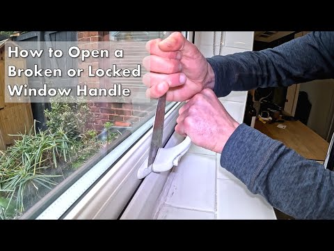 How to open a broken or locked window handle