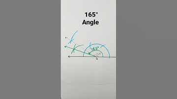 165 degree angle using compass