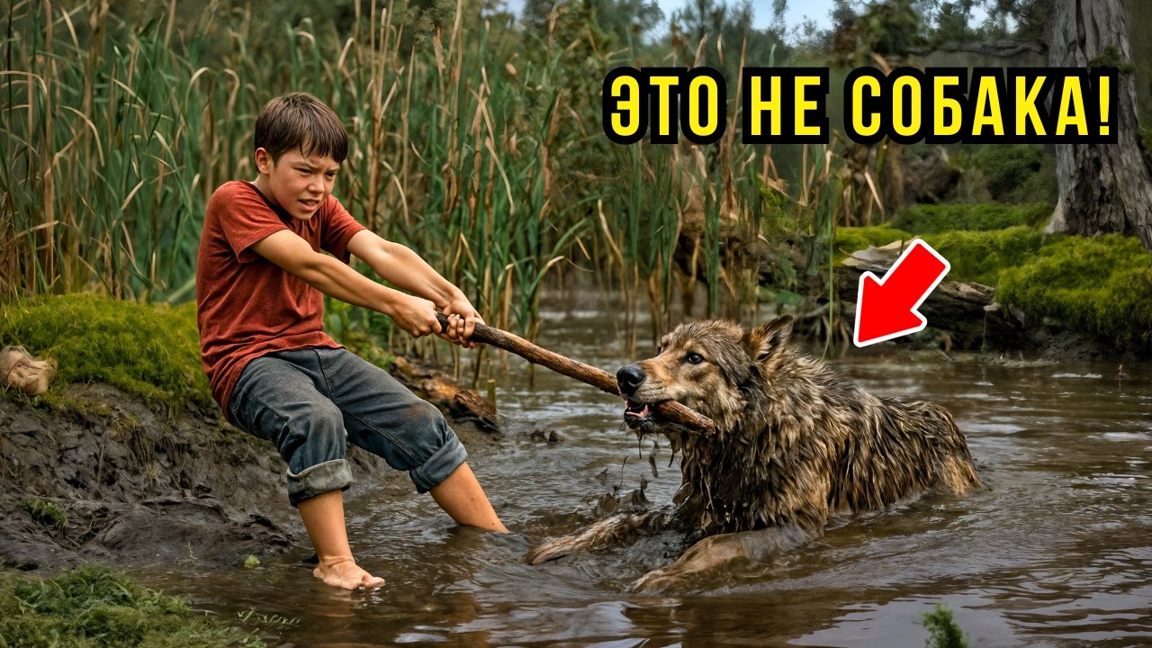 Мальчик думал, что спасает собаку из трясины… А когда животное очнулось- вся деревня была в шоке!