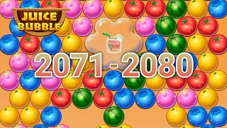 Shoot bubble fruit splash, level 2071-2080, fun fruit bubble game screenshot 2