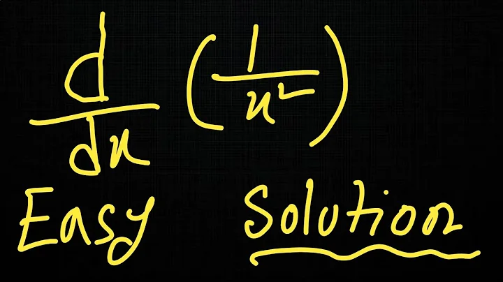 Derivative of 1/x^2 ||Power Rule of Differentiation