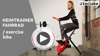 Produktvideo Heimtrainer Fahrrad Mit Trainingscomputer Klappbar Tectake