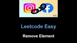 Leetcode 27. Remove Element (two pointers)